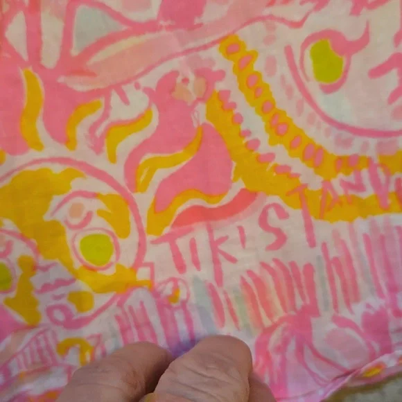 Lilly Pulitzer Kini in the Keyes Pink Pout Lauren Tank Blouse - Picture 6 of 10